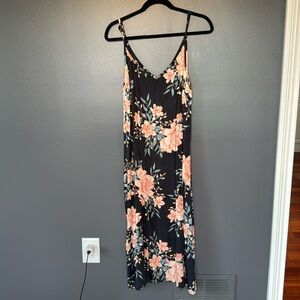 Billa Bong Floral Black Maxi Dress